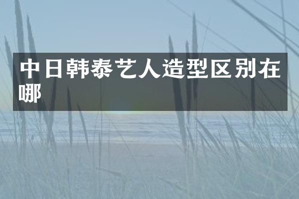中日韩泰艺人造型区别在哪