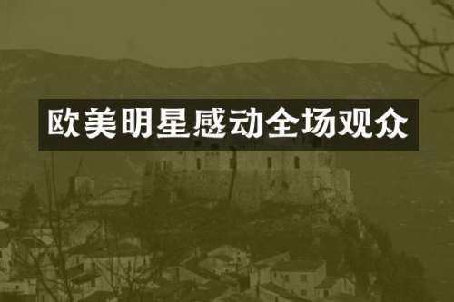 欧美明星感动全场观众