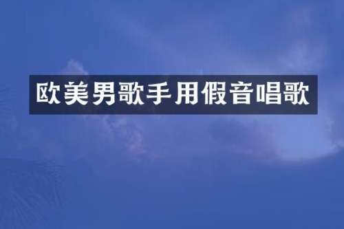 欧美男歌手用假音唱歌