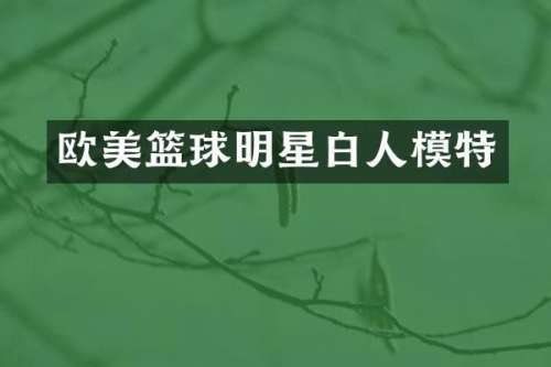 欧美篮球明星白人模特