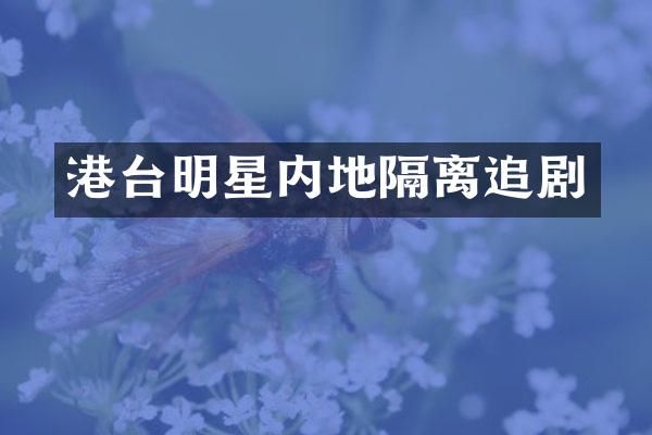 港台明星内地隔离追剧