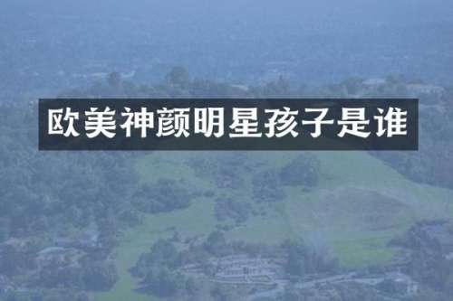 欧美神颜明星孩子是谁