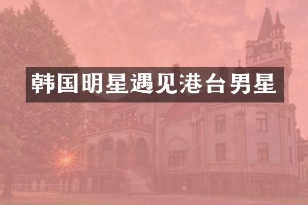 韩国明星遇见港台男星
