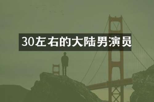 30左右的大陆男演员