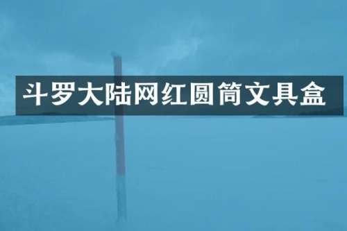 斗罗大陆网红圆筒文具盒