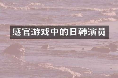 感官游戏中的日韩演员