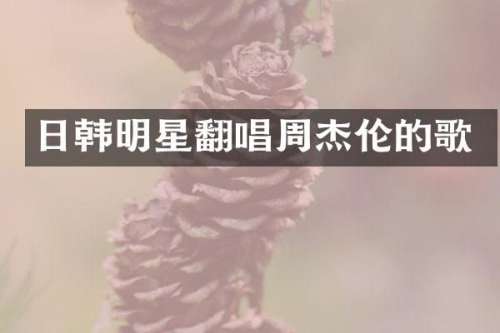 日韩明星翻唱周杰伦的歌