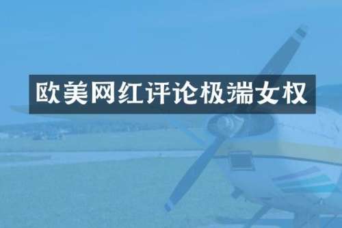 欧美网红评论极端女权