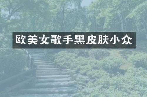 欧歌手黑皮肤小众