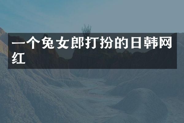 一个兔女郎打扮的日韩网红