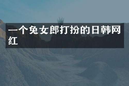 一个兔女郎打扮的日韩网红