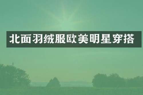 北面羽绒服欧美明星穿搭