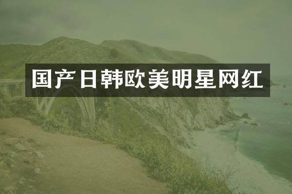 国产日韩欧美明星网红
