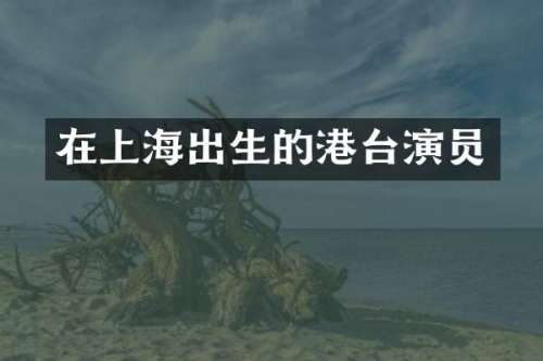 在上海出生的港台演员