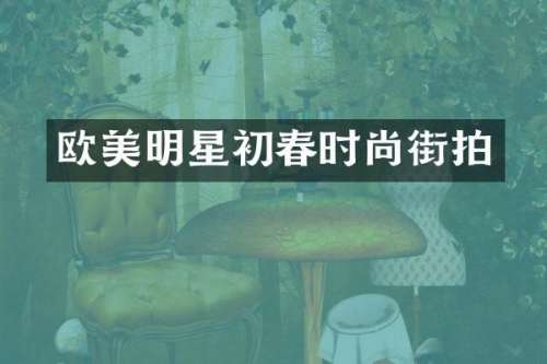 欧美明星初春时尚街拍