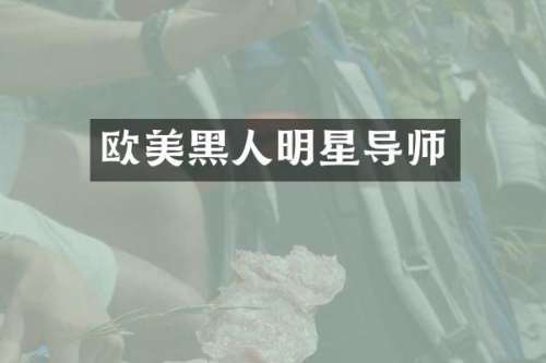 欧美黑人明星导师