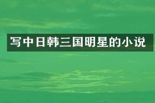 写中日韩三国明星的小说