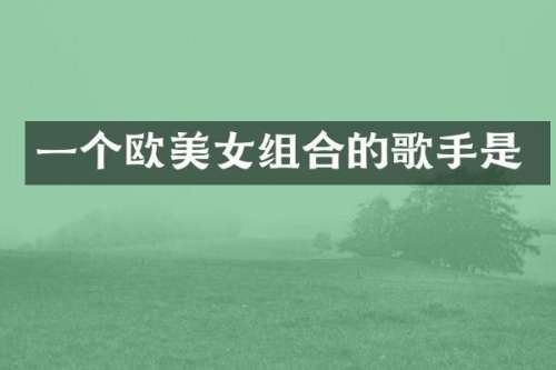 一个欧组合的歌手是