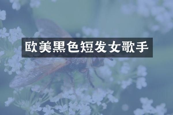 欧美黑色短发女歌手