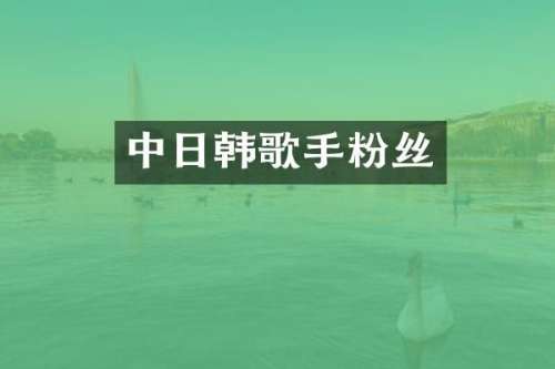 中日韩歌手粉丝