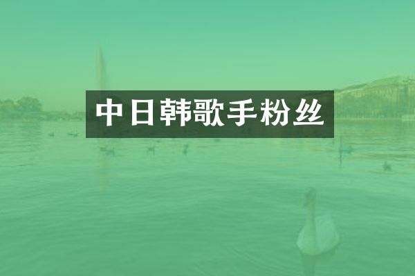 中日韩歌手粉丝