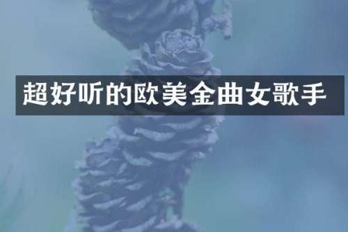 超好听的欧美金曲女歌手