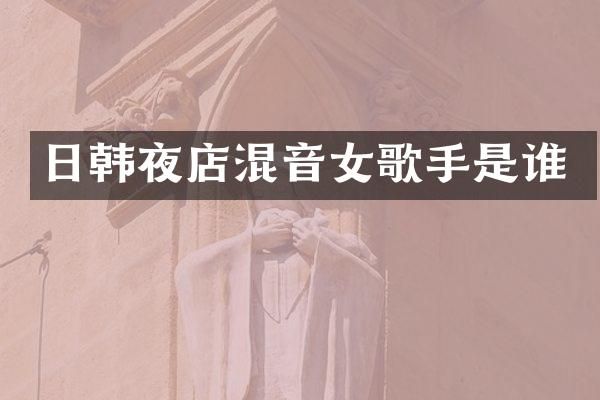 日韩夜店混音女歌手是谁