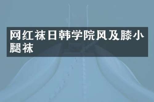 网红袜日韩学院风及膝小腿袜