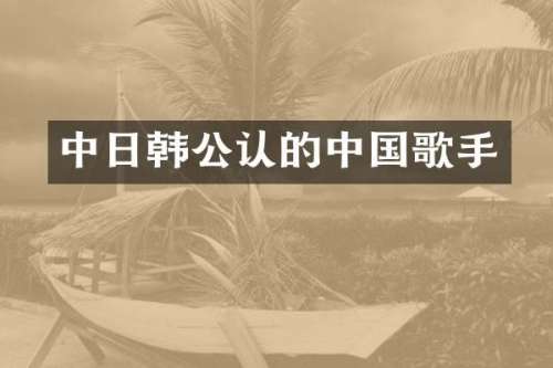 中日韩公认的中国歌手