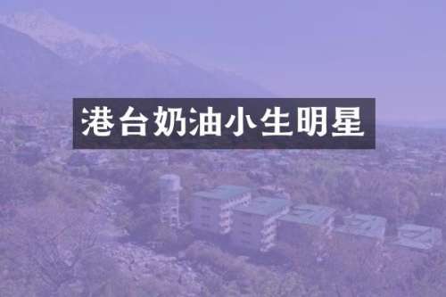 港台奶油小生明星