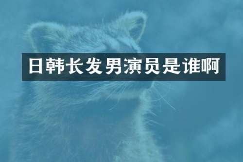 日韩长发男演员是谁啊