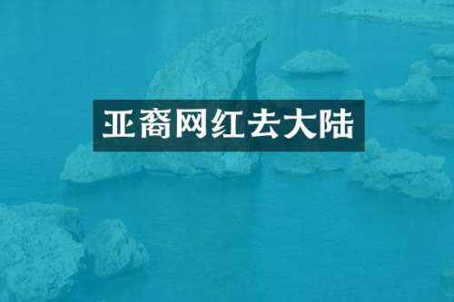 亚裔网红去大陆