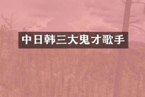 中日韩三大鬼才歌手