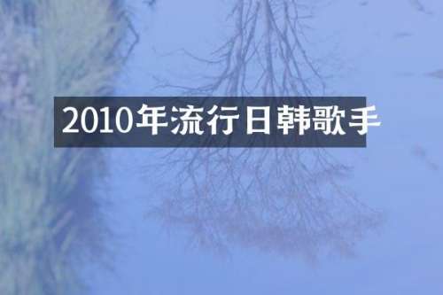 2010年流行日韩歌手