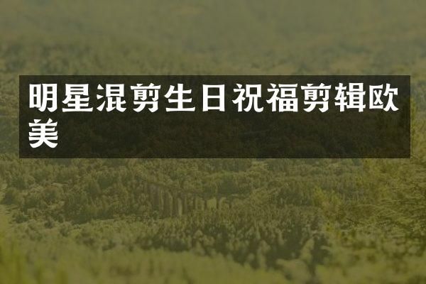 明星混剪生日祝福剪辑欧美