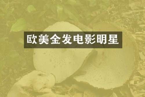 欧美金发电影明星