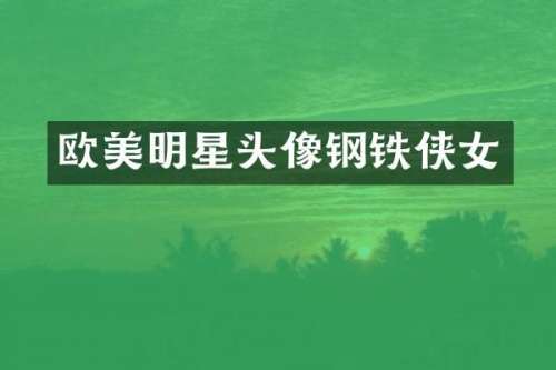欧美明星头像钢铁侠女