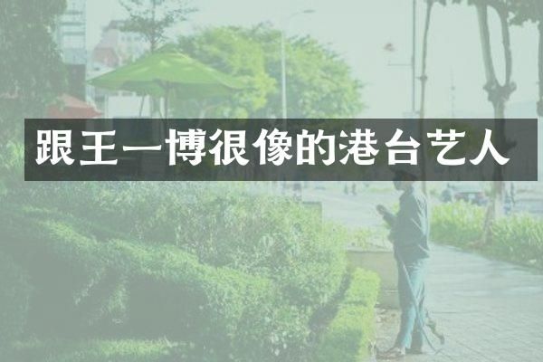 跟王一博很像的港台艺人