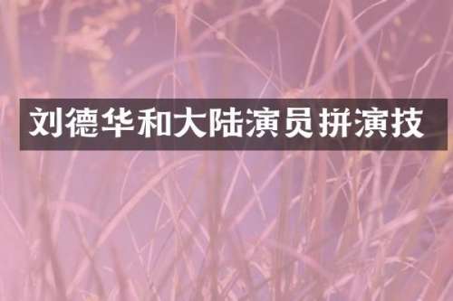 刘德华和大陆演员拼演技