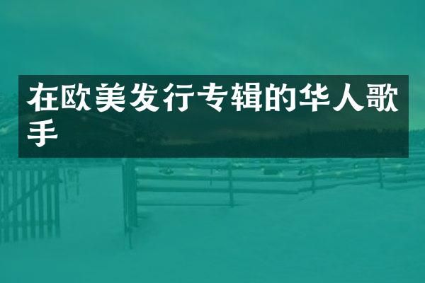 在欧美发行专辑的华人歌手