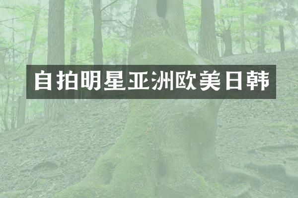 自拍明星亚洲欧美日韩