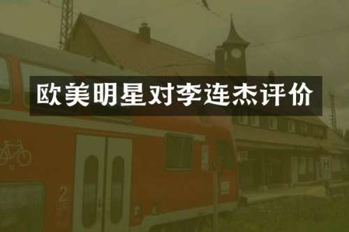 欧美明星对李连杰评价
