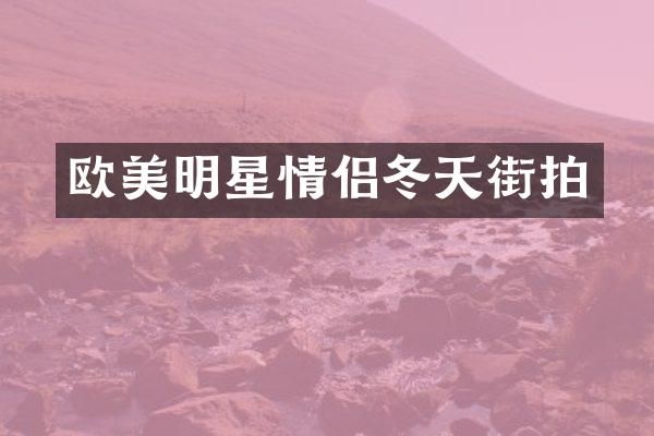 欧美明星情侣冬天街拍