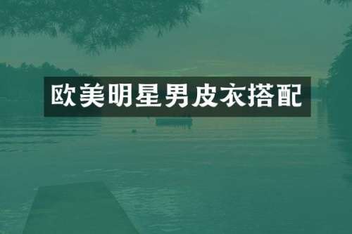 欧美明星男皮衣搭配