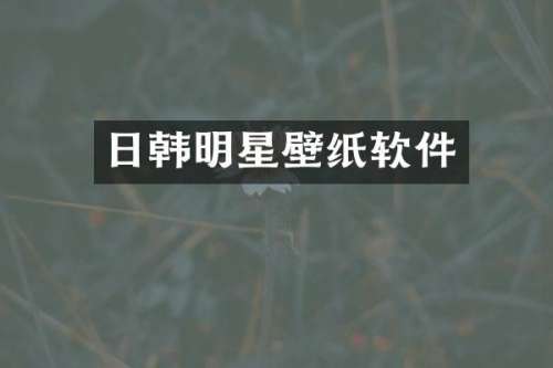 日韩明星壁纸软件