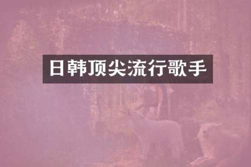 日韩顶尖流行歌手