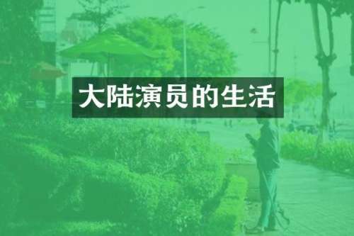 大陆演员的生活