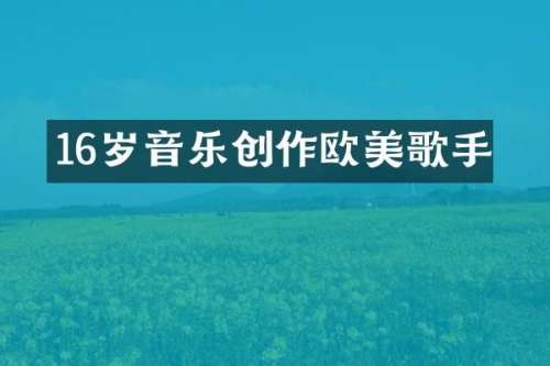 16岁音乐创作欧美歌手