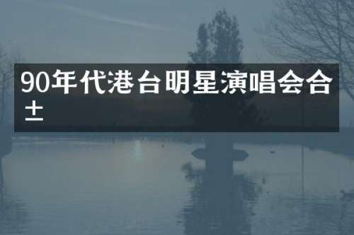 90年代港台明星演唱会合影