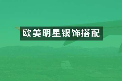 欧美明星银饰搭配